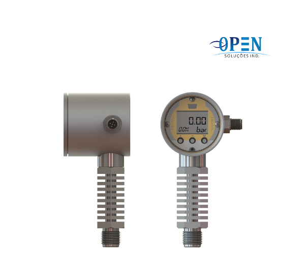VKP-067 Manômetro Silver Alta Temperatura IP65